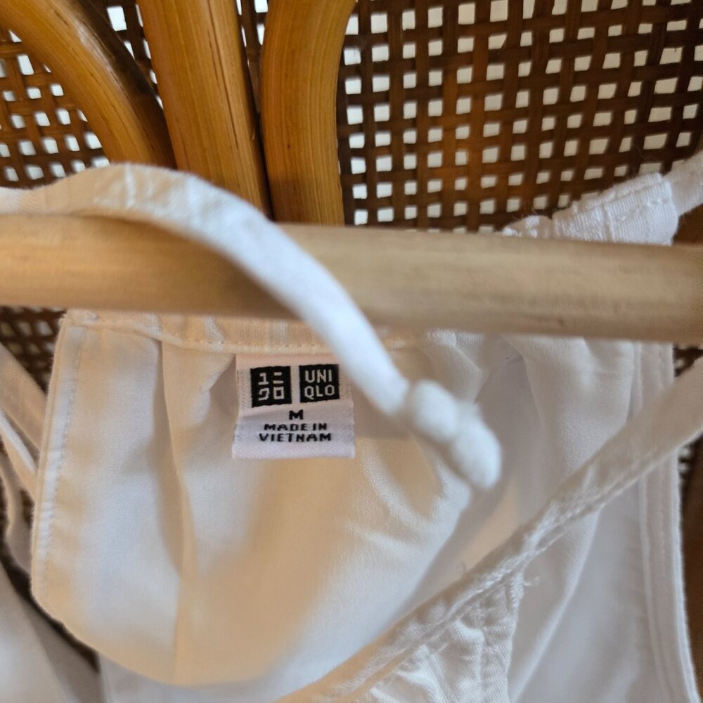 Uniqlo halter cotton white dress - Picture 3 of 6